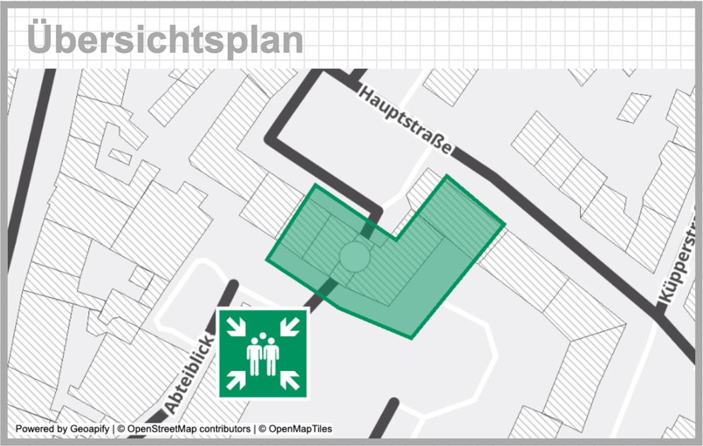 Fluchtplan: Übersichtsplan